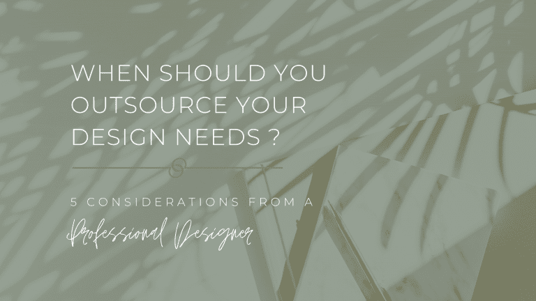 When should you outsource graphic design